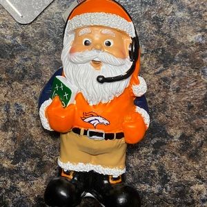 NWT Broncos Coach Santa Football Ornament Ornament Official